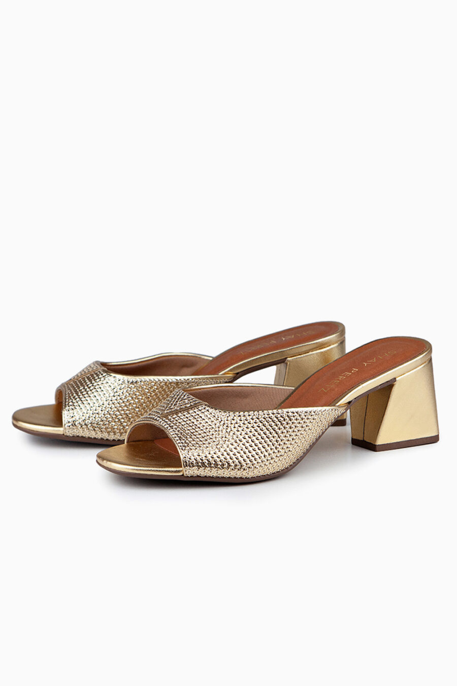 כפכף פייאט עקב מוזהב