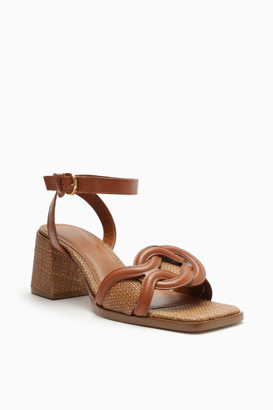 סנדל צמה  חום